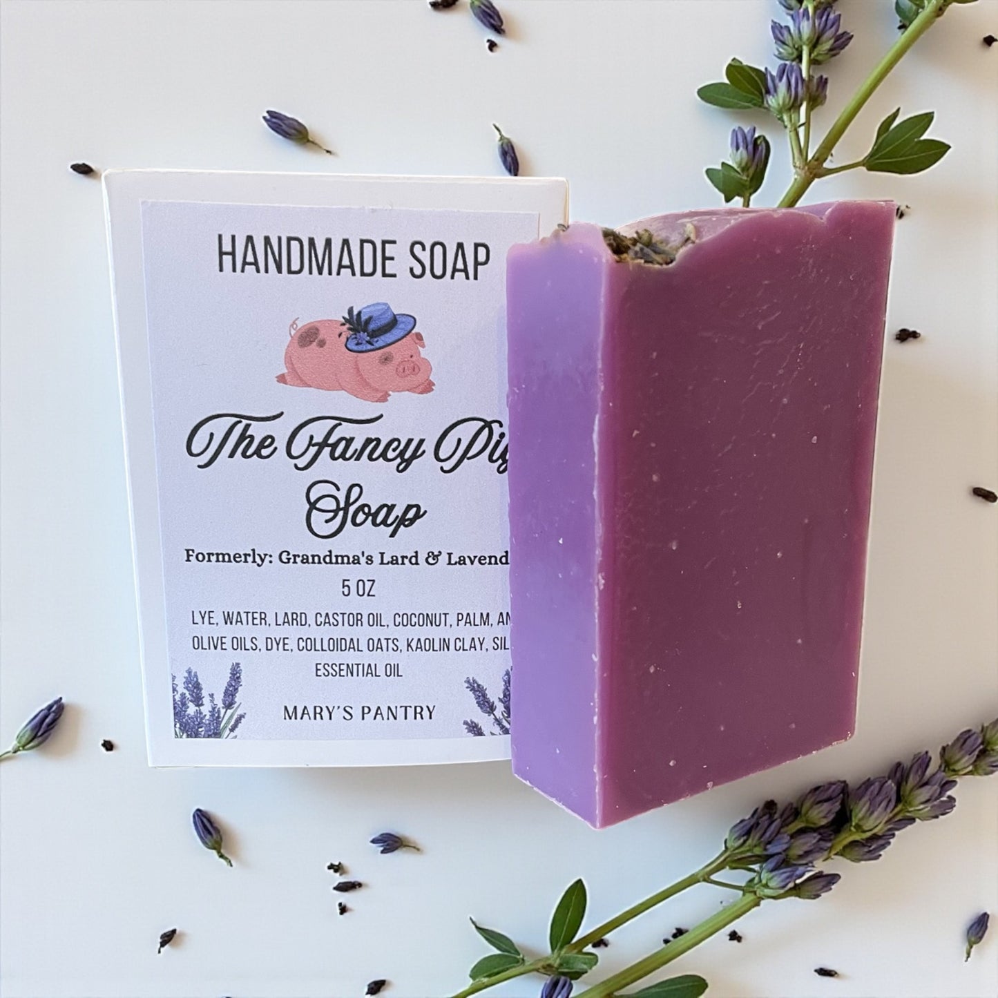 The Fancy Pig Soap – Lavender Lard Soap | Mary’s Pantry