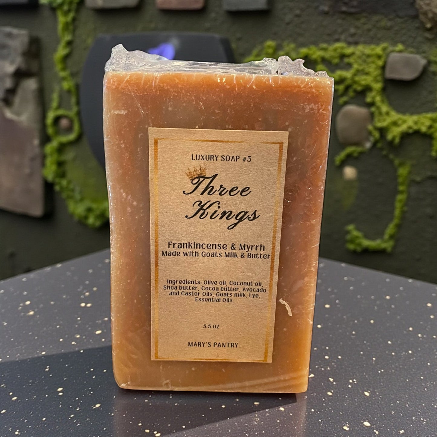 Three Kings Soap | Frankincense & Myrrh Goat Milk Bar – Mary’s Pantry