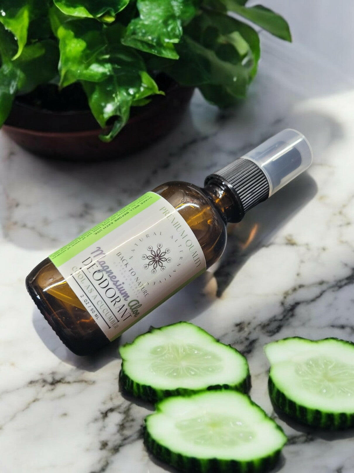 Cool as a Cucumber Magnesium Deodorant Spray.