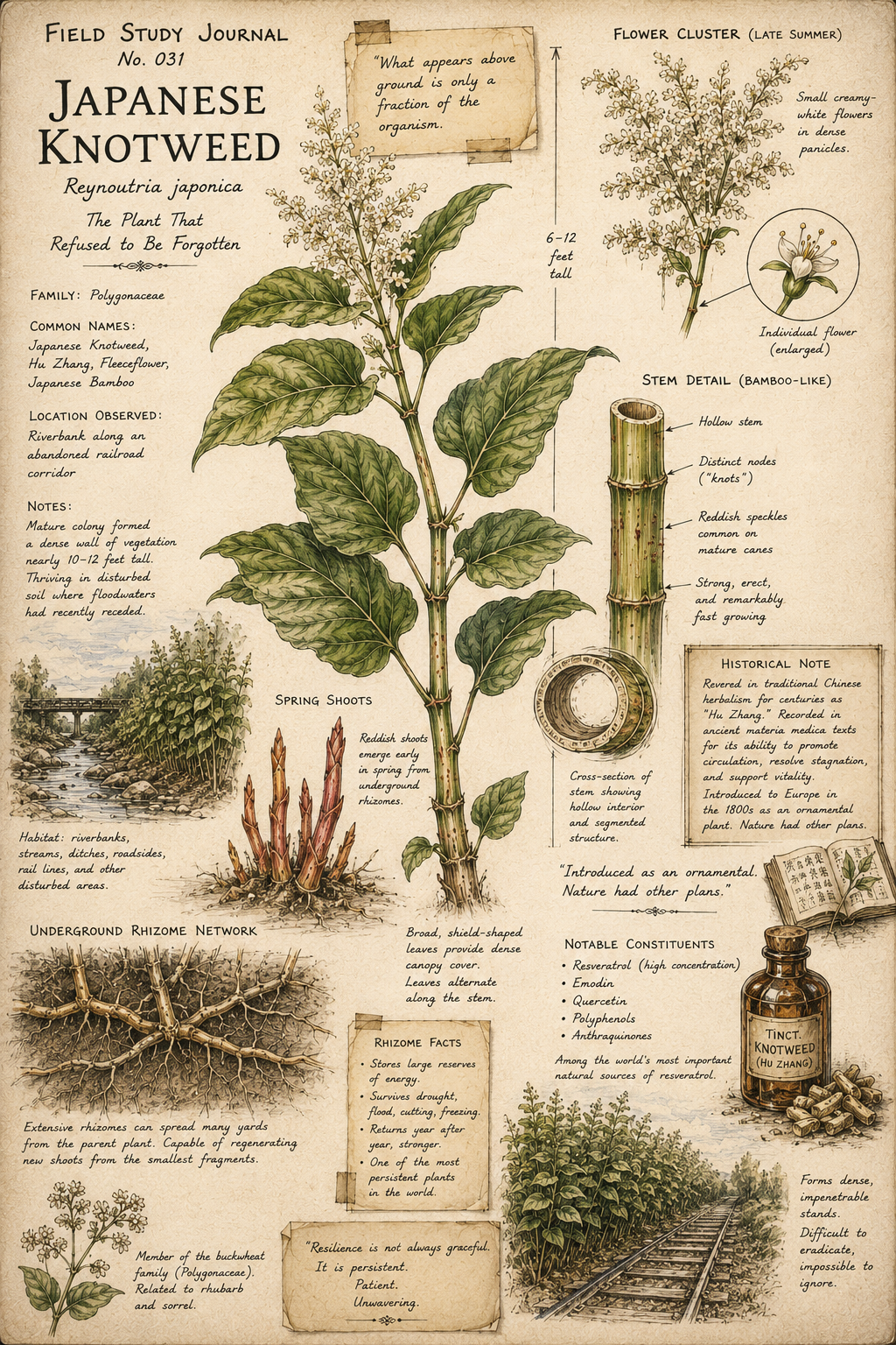 Field Study Journal No. 031 — Japanese Knotweed: The Plant That Refused to Be Forgotten