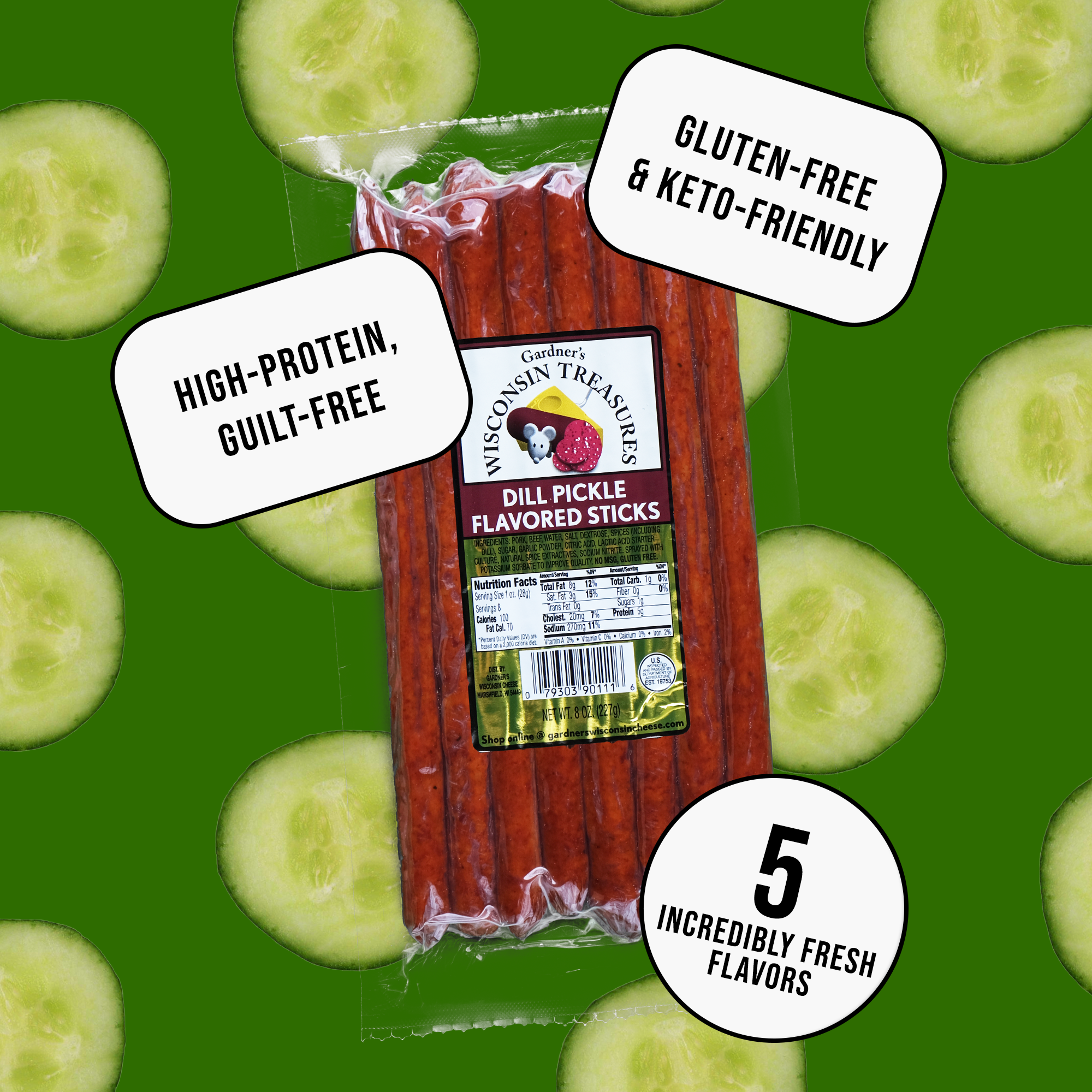 Dill Pickle Meat Sticks