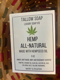 All-Natural Hempseed Oil Tallow Soap | Mary’s Pantry