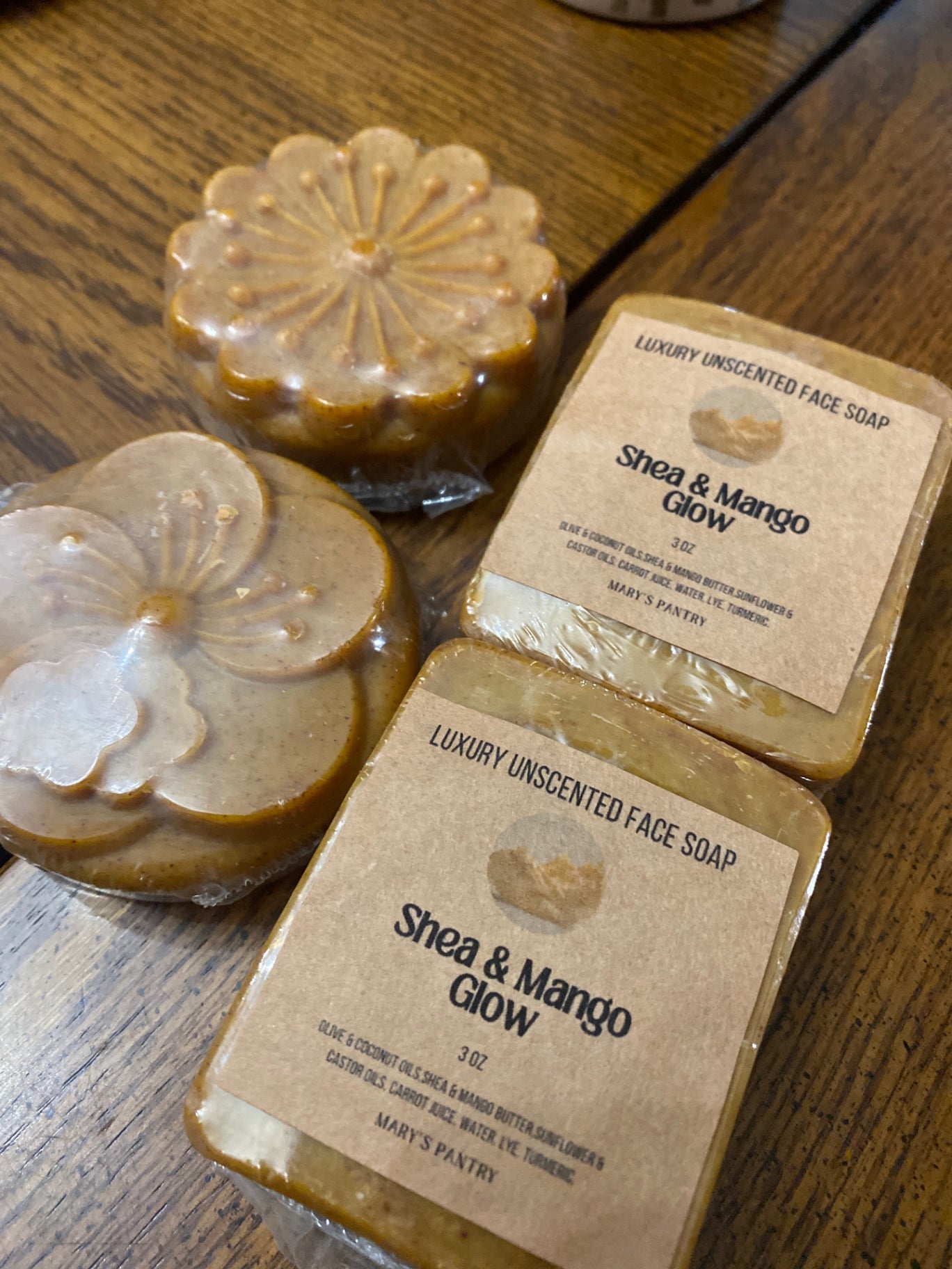 Shea & Mango Glow – Luxury Unscented Face Soap | Mary’s Pantry