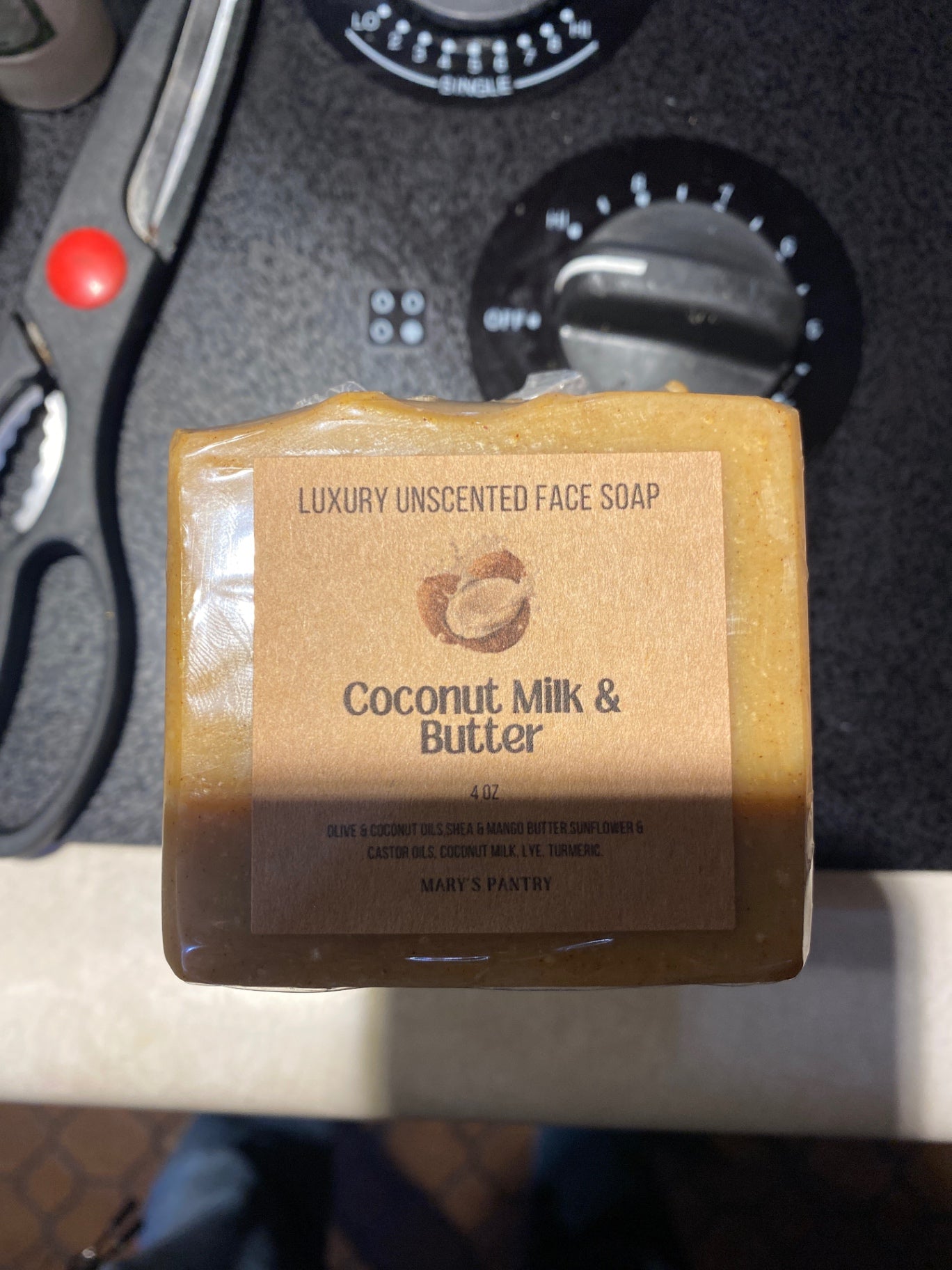 Coconut Milk & Butter Unscented Face Soap | Luxury Tallow-Free Facial Bar | Mary’s Pantry