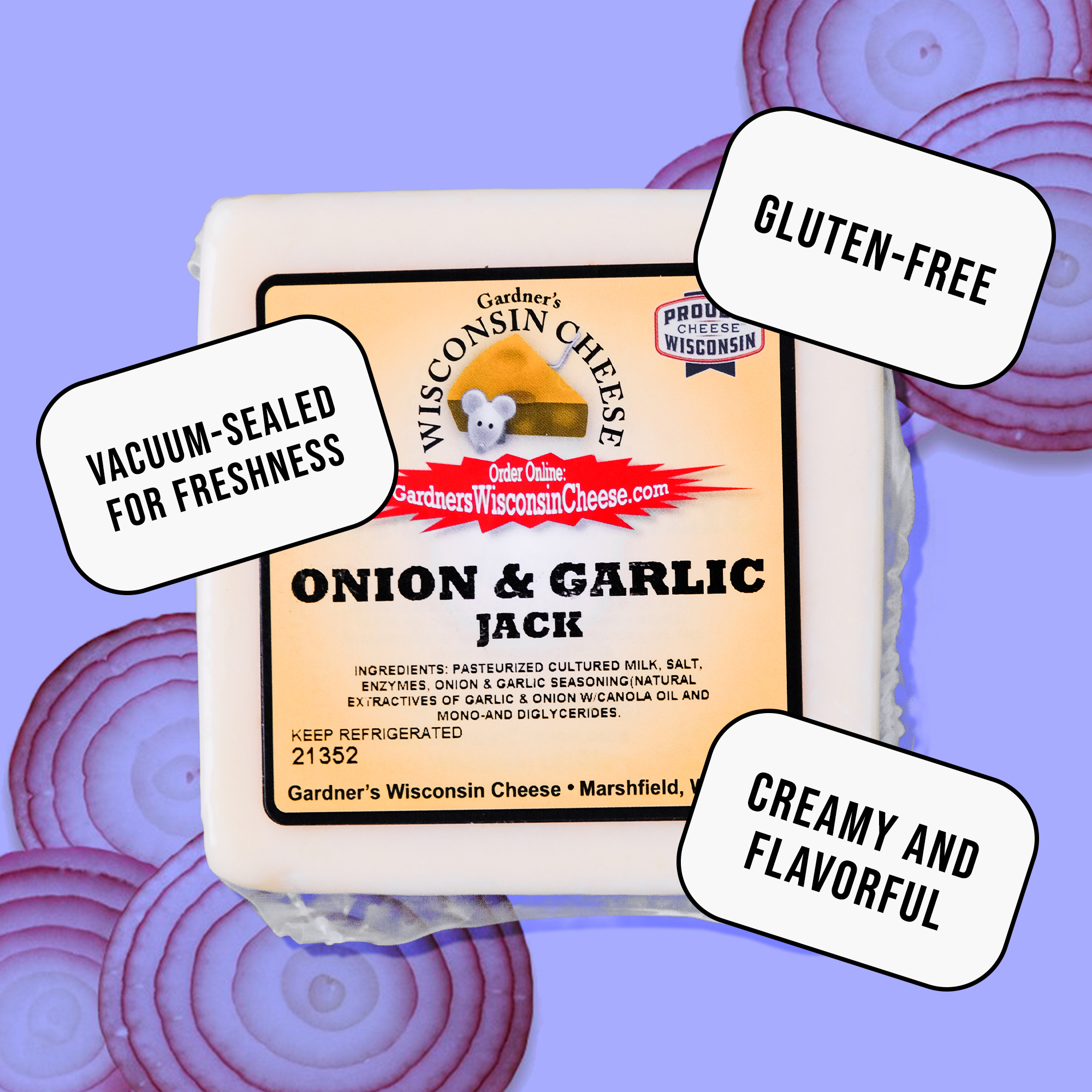 Onion & Garlic Jack Cheese