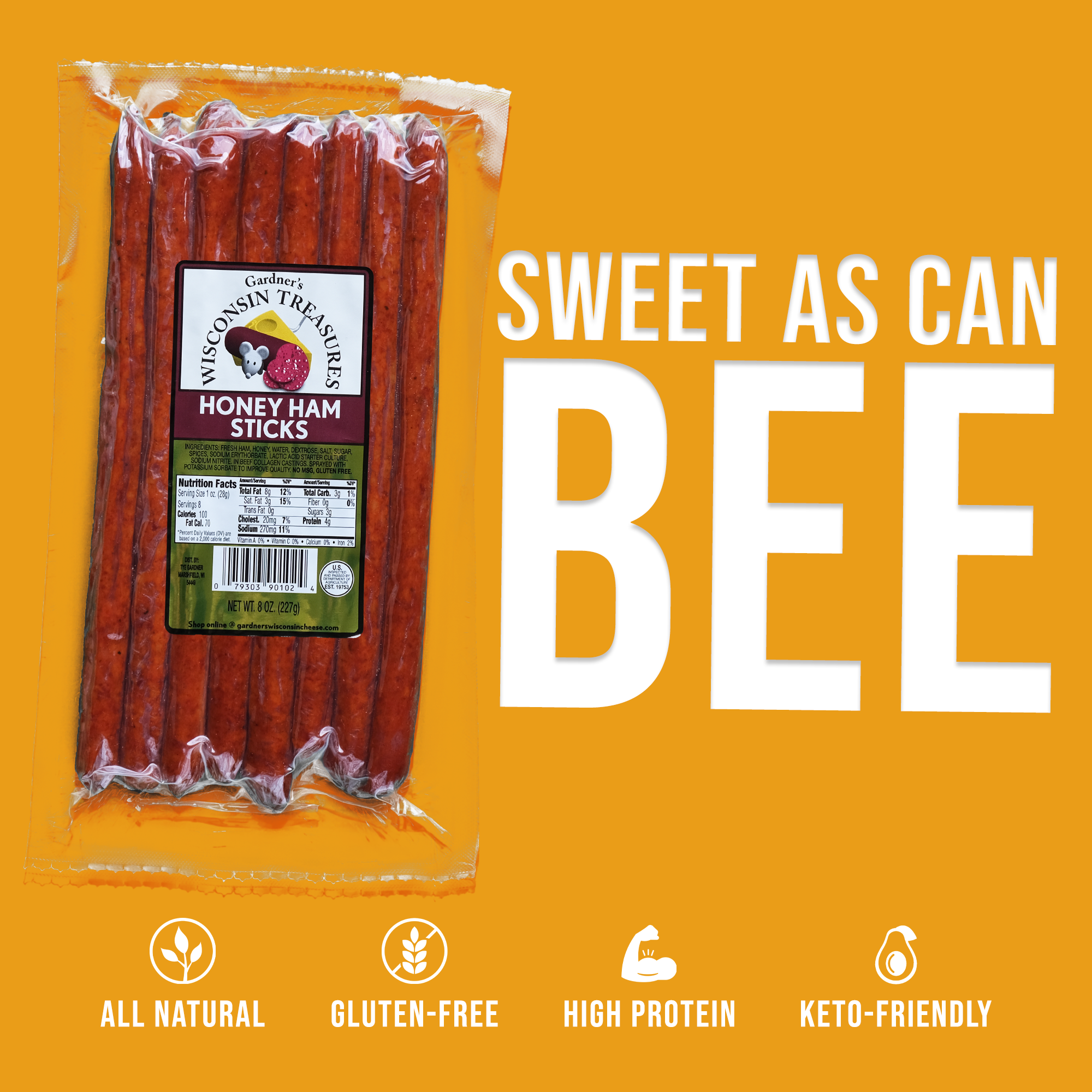 Honey Ham Snack Sticks