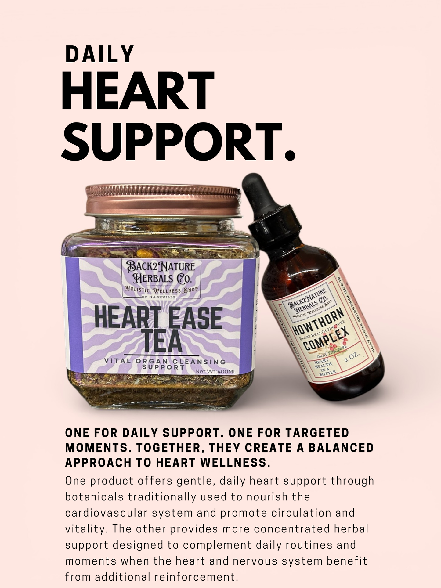 Heart Ease Tea | Calming Herbal Tea Blend