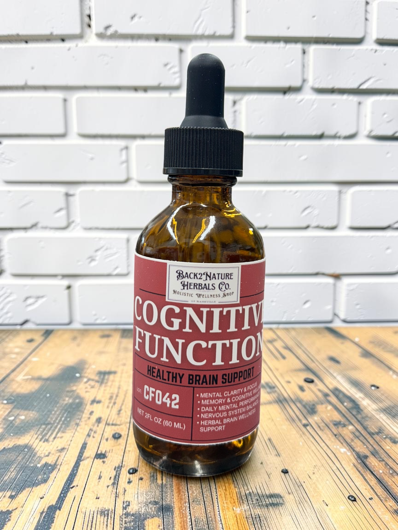 Cognitive Function Tincture: Organic Rosemary and Hibiscus