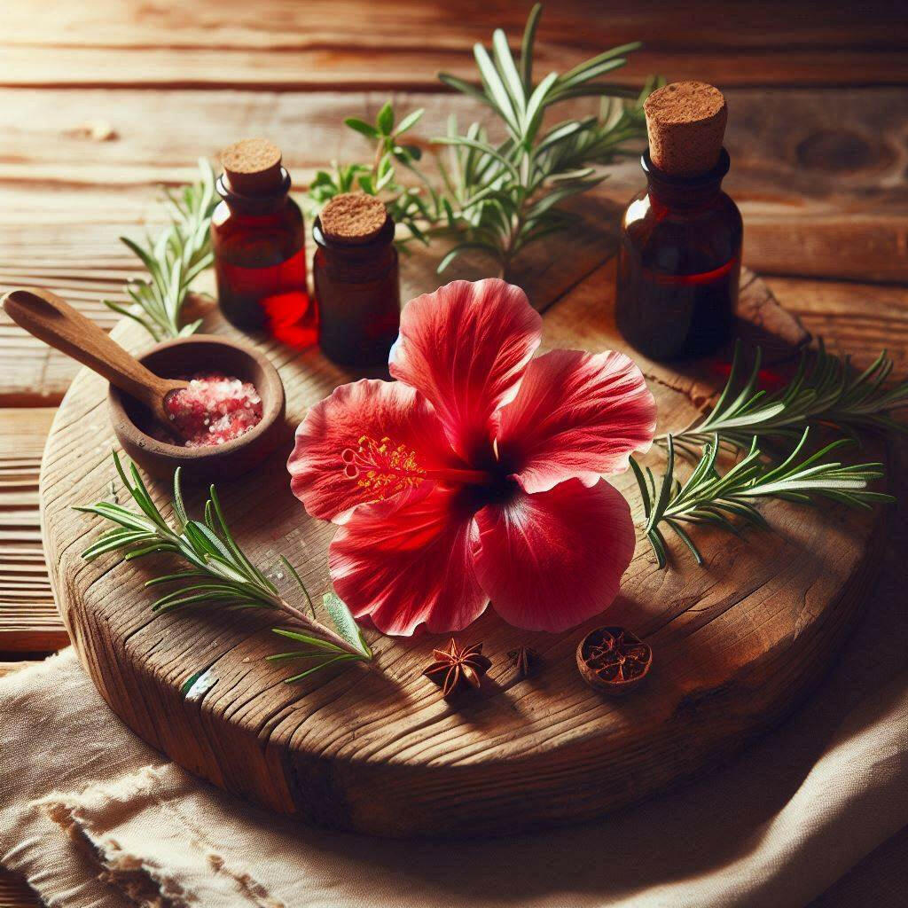 Cognitive Function Tincture: Organic Rosemary and Hibiscus.