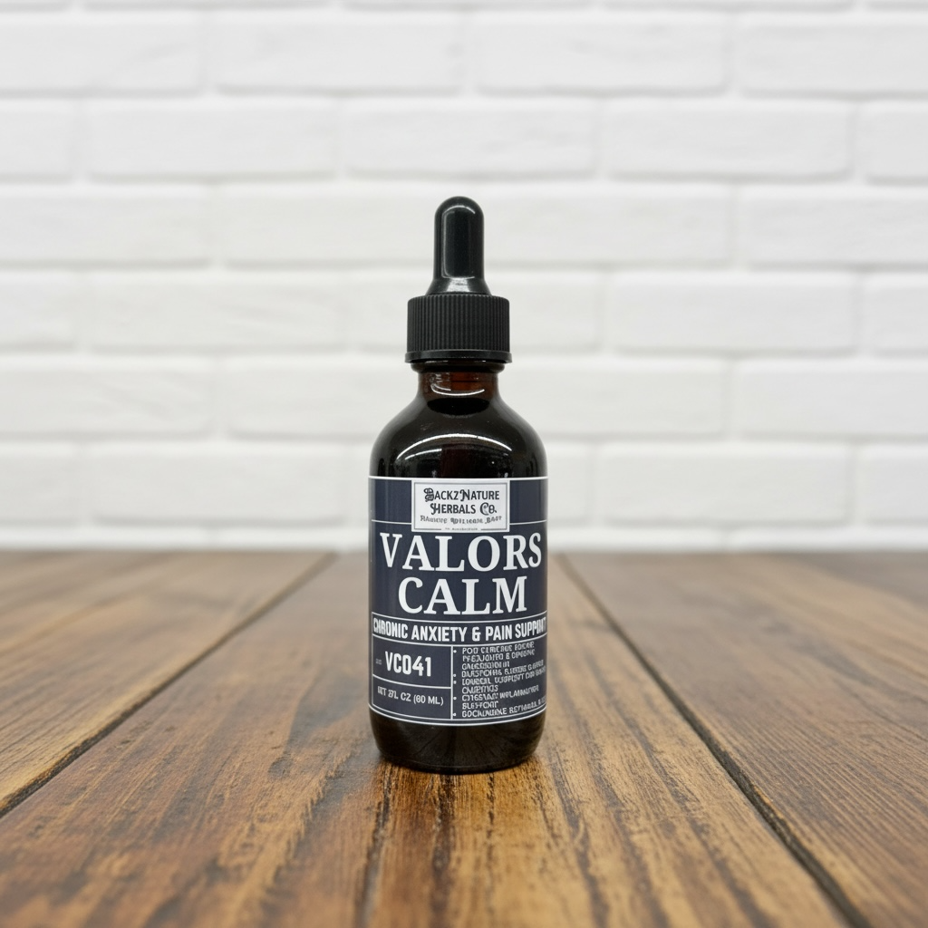 Valors Calm: Natural Anti-Anxiety & Pain Relief Tincture for Veterans