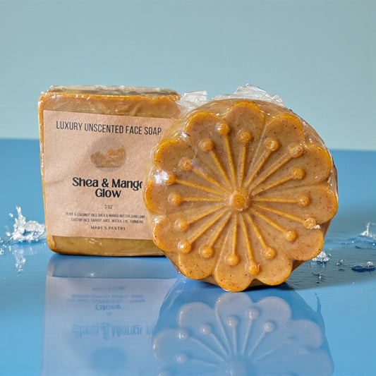 Shea & Mango Glow – Luxury Unscented Face Soap | Mary’s Pantry
