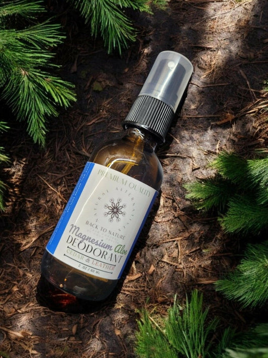 Cedar & Leather Magnesium Spray - Back2Nature Herbals