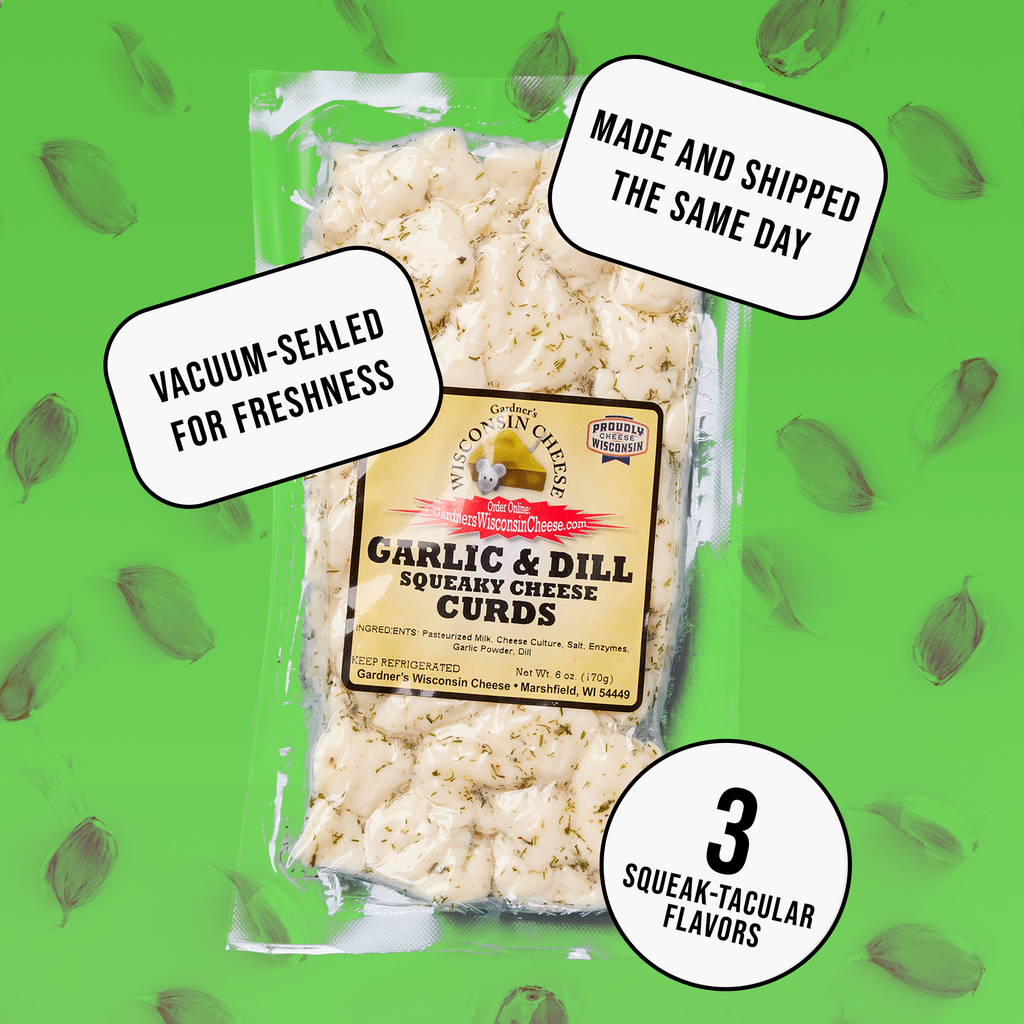 Garlic & Dill Flavored Cheese Curds