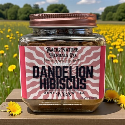 Dandelion Hibiscus Tea | Gentle Glow Herbal Blend