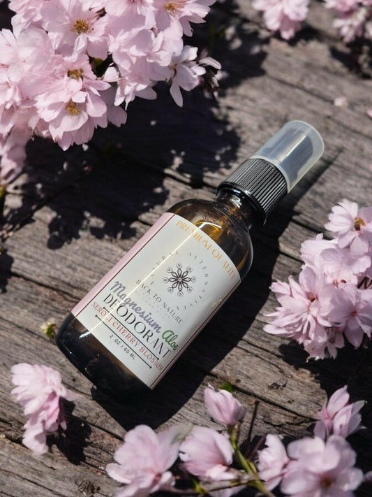 Neroli Cherry Blossom Magnesium Deodorant Spray.