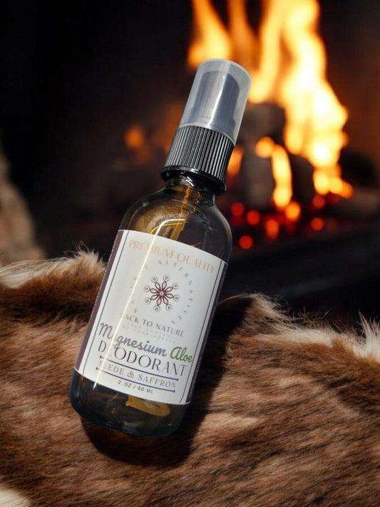 Suede & Saffron Men's Magnesium Spray - Back2Nature Herbals