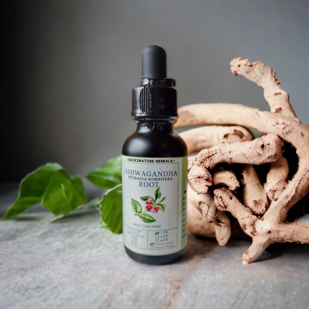 Organic Ashwagandha Root Tincture - Back 2 Nature Herbals