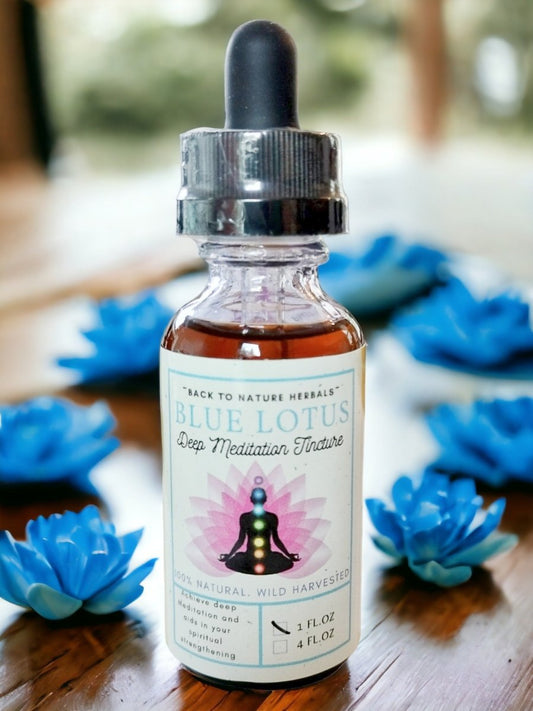 Organic Blue Lotus Tincture - Back 2 Nature Herbals