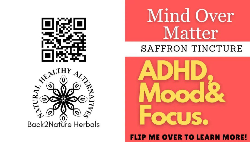 Organic Mind over Matter Saffron extract - Back2Nature Herbals