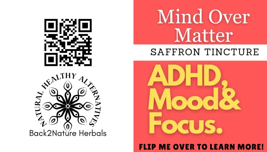 Organic Mind over Matter Saffron extract - Back2Nature Herbals